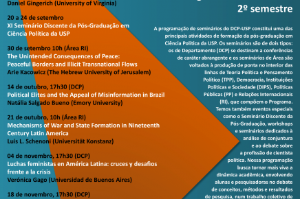 Programação de Seminários - 2º semestre de 2021 